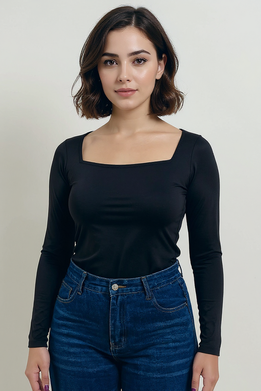 Long Sleeve Slim - Black