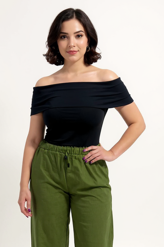 Off Shoulder Slim - Black