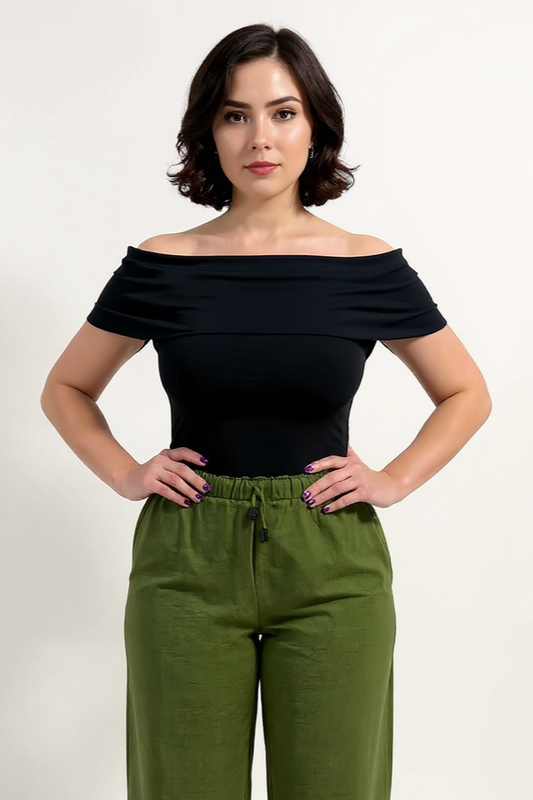 Off Shoulder Slim - Black