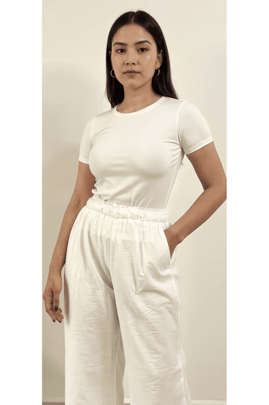 Short Sleeve Slim - White
