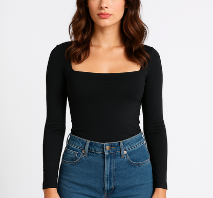 Long Sleeve Slim - Black