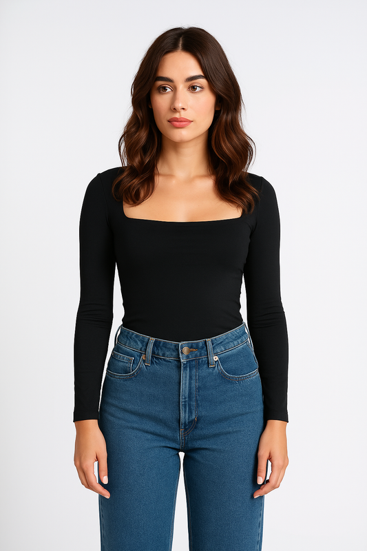 Long Sleeve Slim - Black
