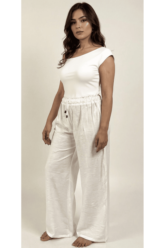 One Shoulder Slim - White