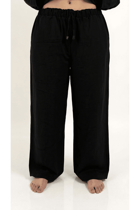 Linen Pants - Black