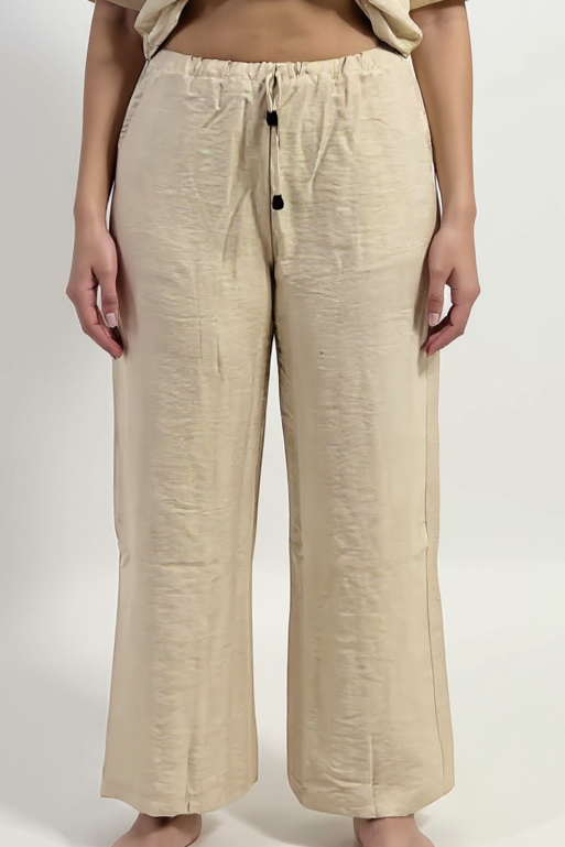 Linen Pants - Beige