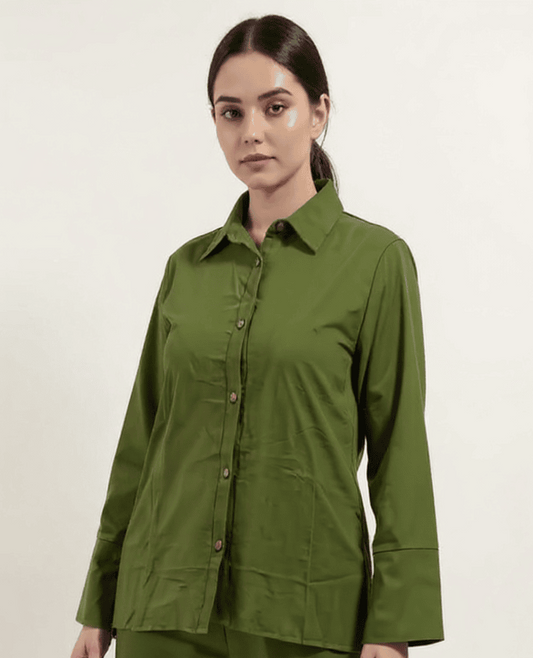Linen Shirt - Olive